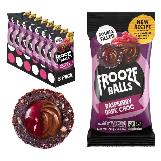 Frooze Balls Raspberry Dark Choc — 8 packs (5ct Each)
